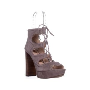 Womens Vince Camuto Kamaye Platform Dress Sandals, Stone Taupe